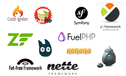 Existem diversos frameworks disponíveis para PHP